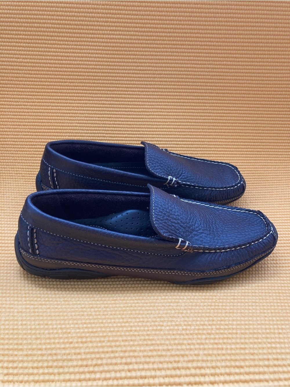 L.L. Bean Men’s Dark Brown  Leather Slip-On Drivng Loafers Mens Size 7 d
